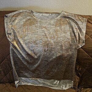 Bronze/Silver Top, Size Large